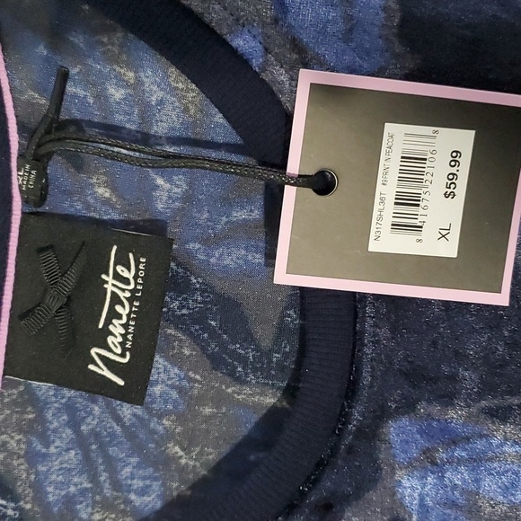 Nanette Lepore Velvety Floral Top Extra Large - Picture 5 of 12